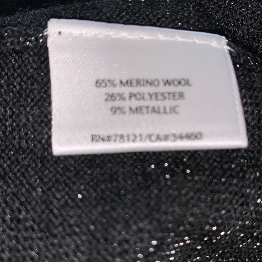 Eileen Fisher Mesh Sleeved Merino Wool Top - Picture 11 of 12